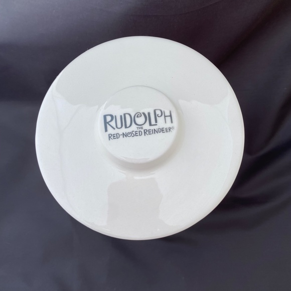 Rudolph the Red-Nosed Reindeer Christmas 7" x 5" Canister Cookie Jar New! - Picture 2 of 5